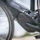 Ein Mittelmotor der Firma Brose an einem E-Bike.