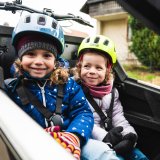 Kinder in Lastenrad