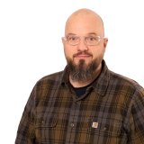 Mann mit Brille im Porträt