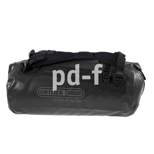 Freisteller einer schwarzen Sport- und Reisetasche.