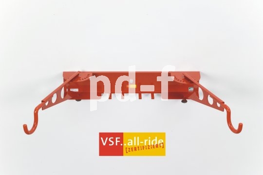 Damit kommt Ordnung in den Keller oder die Garage! So ziemlich jedes Fahrrad lässt sich hier einhängen, und ist gerade keines da, werden die Haken einfach weggeklappt.