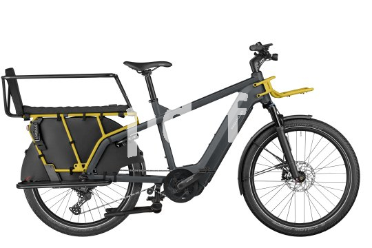 E-Bike mit Kindersitz.