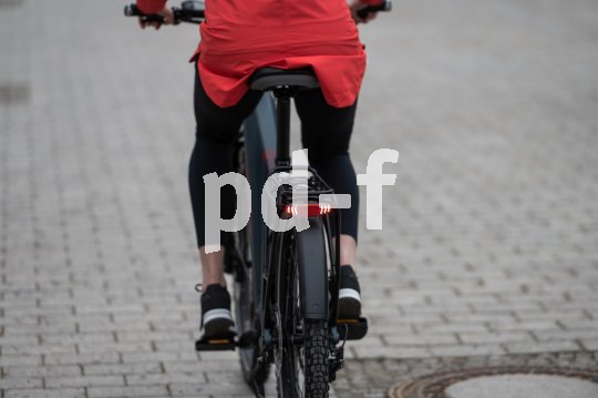 Bremslicht an Fahrrad