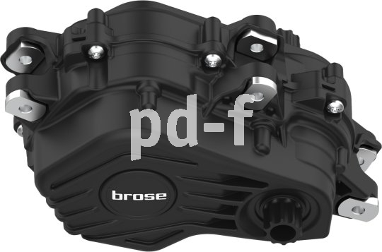 Mit dem Drive3 Peak stellt Brose einen neue, drehmomentstarke Antriebsgeneration vor. Sie soll laut Hersteller leiser und leistungsstärker sein als seine Vorgänger und die Integration von Komponenten wie Drive Unit, Akku und Display erlauben. Freisteller eines E-Bike-Motors.