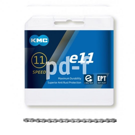 Im Winter steht und fällt die Fahrfreude mit dem Antriebsstrang. Sogenannte EPT-Ketten wie diese der Firma KMC sind rostabweisend beschichtet und halten den nagenden Zähnen des winterlichen Streusalzes deutlich länger stand als unbeschichtete.