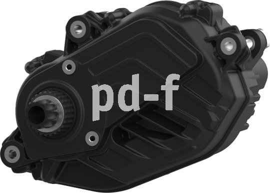 Freisteller eines E-Bike-Motors.