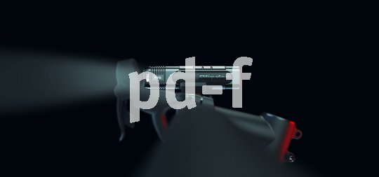 Seitenansicht einer Fahrradlampe am Lenker.