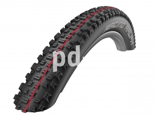 Bei den aktuellen MTB-Reifen von Schwalbe stehen farbige Linien für die unterschiedlichen "Addix"- Gummimischungen von extrem griffig bis superschnell. Rot steht für "Speed": Minimaler Rollwiderstand bei sehr guter Haftung im Gelände und großer Stabilität.