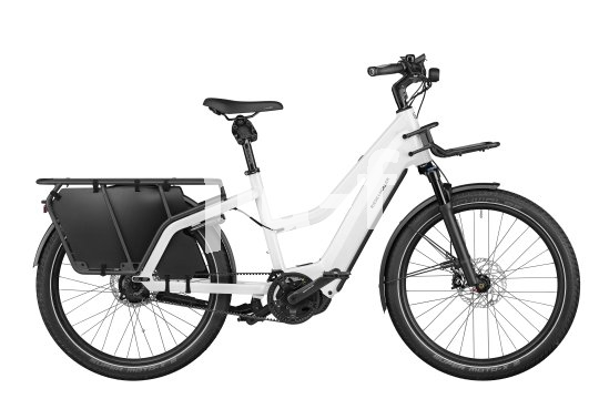 E-Bike mit längerem Gepäckträger