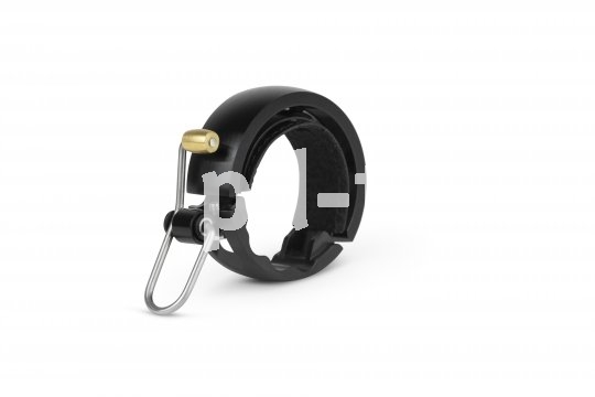 Klein und schön, und ganz schön laut: Die Fahrradklingel Oi Luxe von Knog gibt es in zwei Größen und drei Farben - diese (large/black) ist für Lenker mit 23,8 bis 31,8 mmm Durchmesser.
