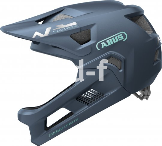 Dieser Jugend- und Kinderhelm verfügt über einen abnehmbaren Kinnbügel, kann also auch als Fullfacehelm eingesetzt werden, etwa wenn es auf die ersten Trails geht.