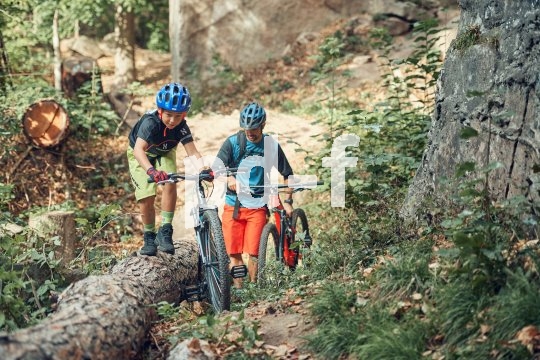 5. Hier ist es kurz mal zu steil zum Fahren. Der Weg zum Felsen erfordert Schieben für Fortgeschrittene. Ein Glück, dass die Räder so leicht sind.