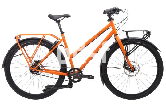 Tiefer Durchstieg, Gepäckträger vorn und hinten, dicke Pneus, Scheibenbremsen, stabiler Doppelständer - so lassen sich die vielfältigen Transportanforderungen des Alltages zuverlässig bewältigen.