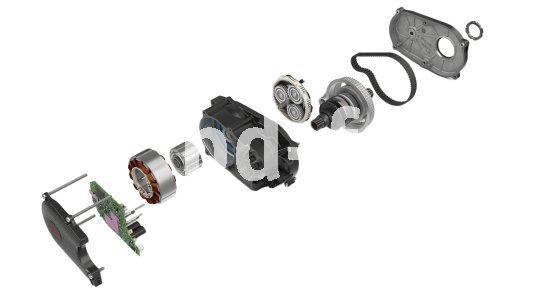 Bauteile eines E-Bike-Antriebes