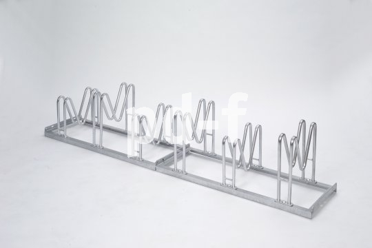 Wo Fahrrad nicht angeschlossen werden müssen, etwa auf bewachten Stellplätzen, reicht eine solche Abstellanlage aus.