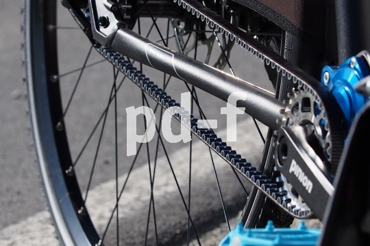 Wartungsarm und sauber: Der Riemenantrieb spielt speziell bei schlechtem Wetter seine Stärken aus.