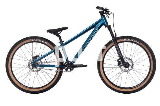 Ein blaues Eightshot Jam Bam 24" in der Seitenansicht.