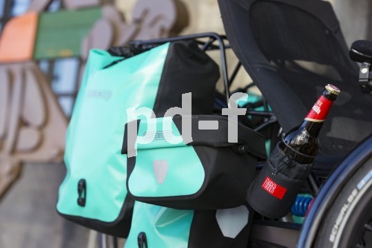 Am Heck eines Liegerad-Trikes ist viel Platz für Gepäck. Es stört dort nicht die Pedalierbewegungen und ebensowenig die Aerodynamik. Spezialist HP-Velotechnik bietet maßgeschneiderte Lösungen an.