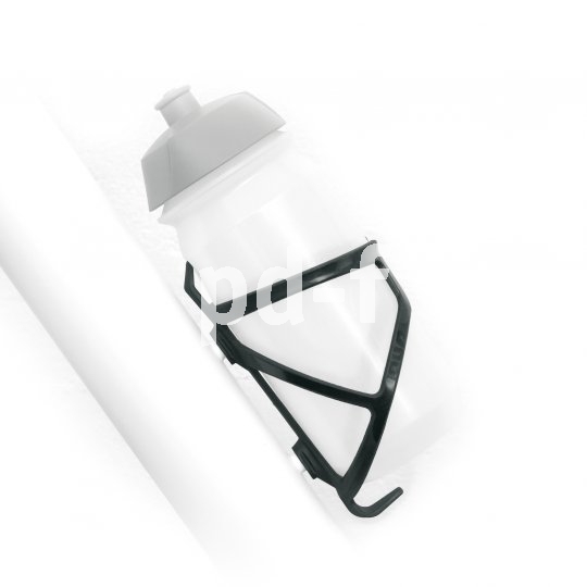 Speziell für Mountainbiker ist der Flaschenhalter "Dual" des Herstellers SKS konzipiert. Er besteht aus Polyamid und recycelten Carbonfasern und wiegt 28 Gramm.