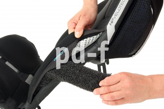 Der neue Liegeradsitz "Ergomesh Premium" von HP Velotechnik verbindet die Vorteile von Netz- und Schalensitz.