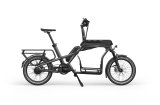 Freisteller eines Cargobikes in der Seitenansicht.