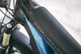 Rahmendetails eines E-Bikes.